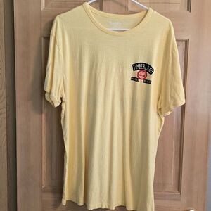 TIMBERLAND Shirt XL Yellow Black Short Sleeve Men's